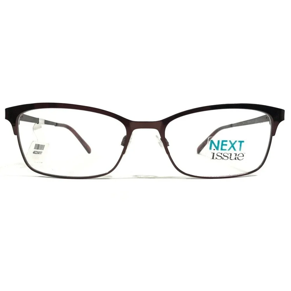 Next Issue AN 175 COL 80 Eyeglasses Frames Brown Square Cat Eye 51-16-135